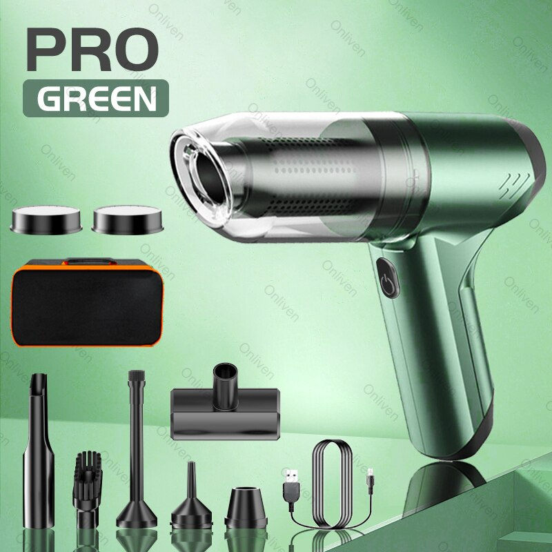 Thumbnail: Car Vacuum Cleaner Portable Handheld Strong Suction Wireless Cleaning Machine A