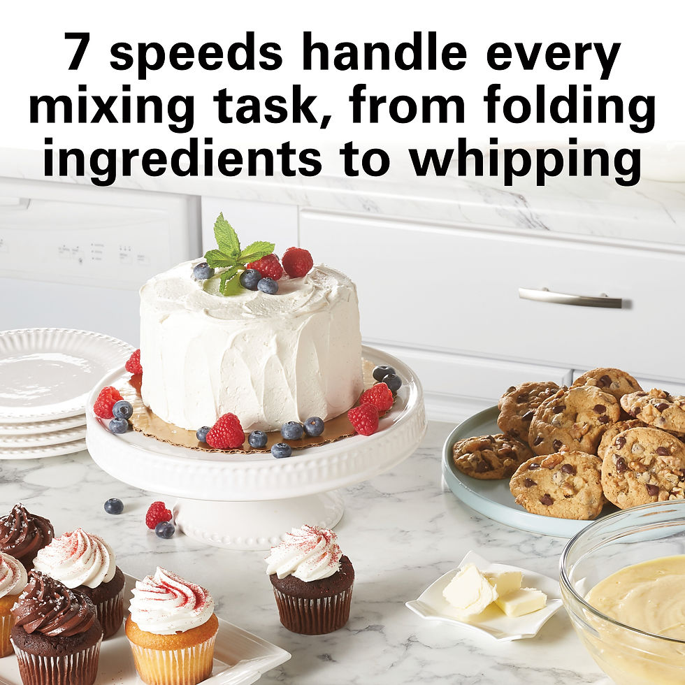 Thumbnail: Hamilton Beach Stand Mixer, 7 Speeds, 4 Quart Capacity, Black, 63390