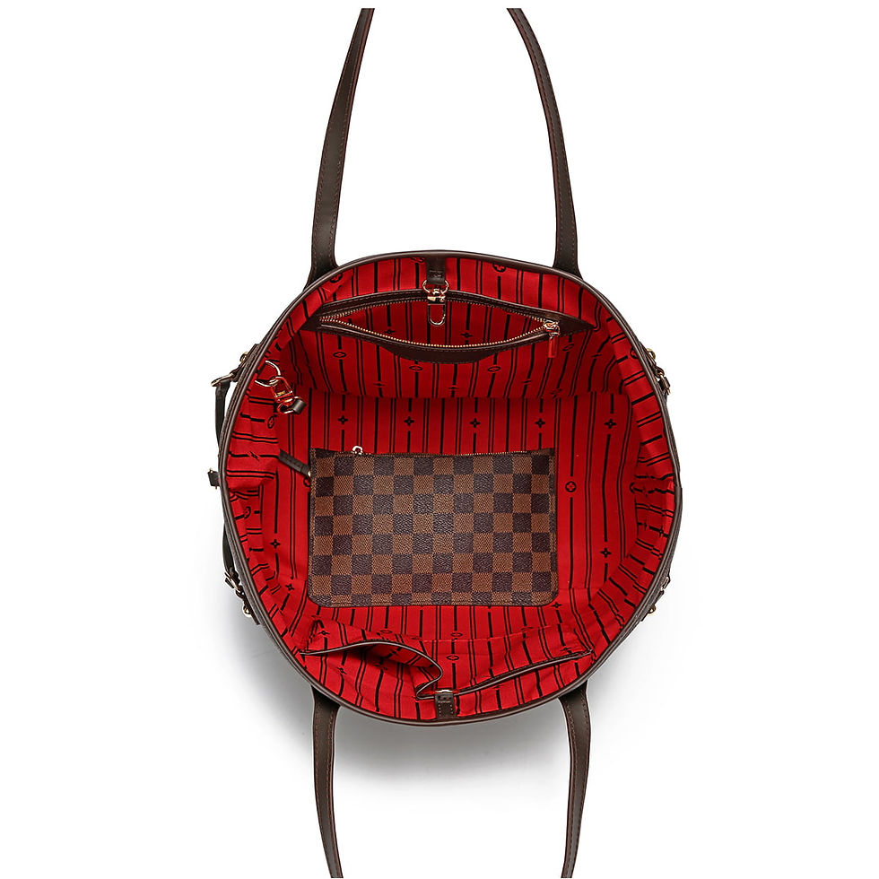 Miniature : Twenty Four Women's Handbag Checkered Shoulder Bag Tote Fashion Casual Bag -Lea