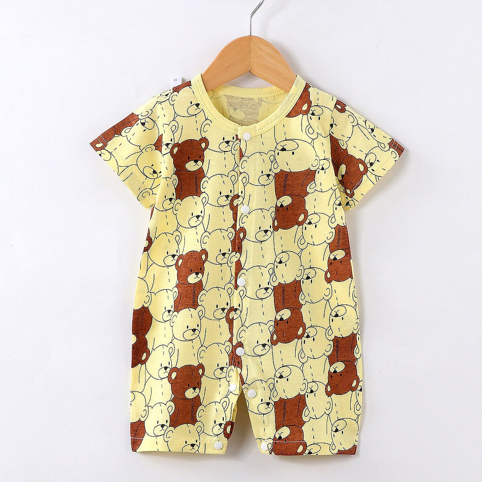 Thumbnail: Rompers Disney Mickey Print Crew Neck Pullover Clothes Cartoon Cotton Soft Skin