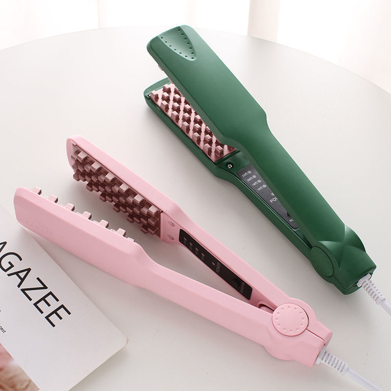 Miniaturbild: Professional Volumizing Hair Iron Ceramic 3D Grid Hair Crimper Curling Iron Cor