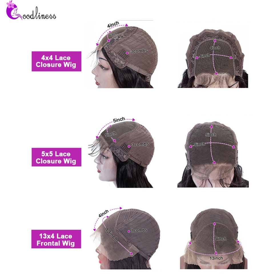 Thumbnail: 5x5 HD Lace Closure Wig Body Wave Lace Front Human Hair Wigs Cheap On Sale Clea