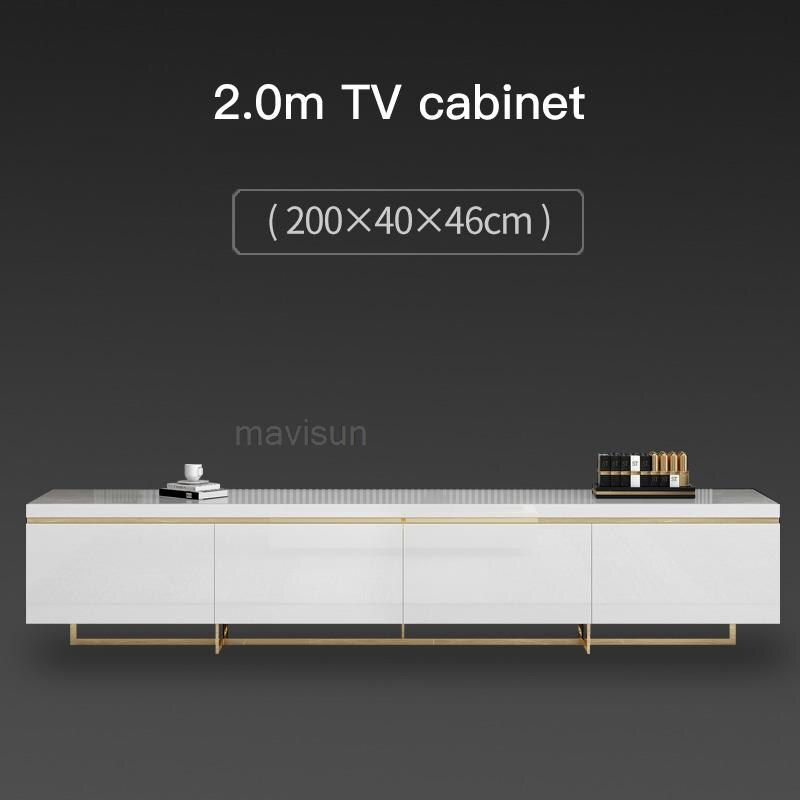 Thumbnail: Modern Furniture For Home High-End Living Room Center White Table And TV Cabine