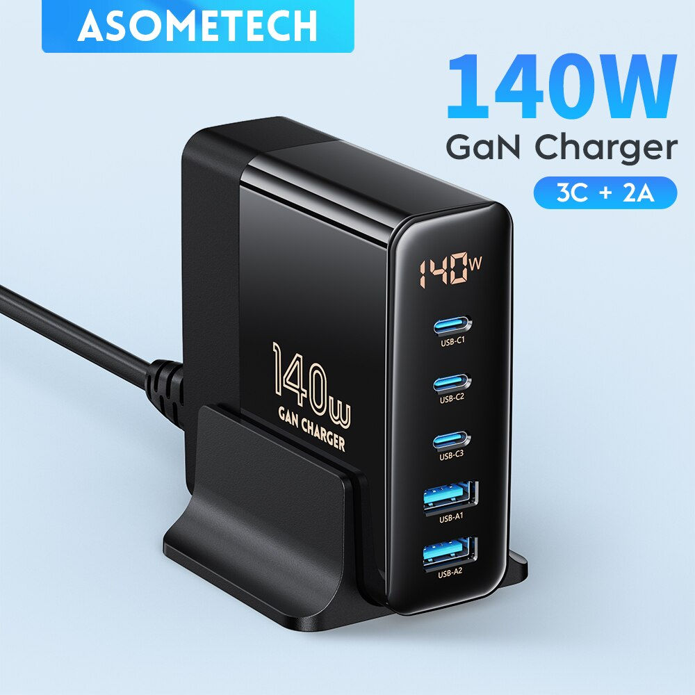 140W GaN Charger Type C PPS Quick Charging for Samsung S22 S21 ultra 5 in 1 PD 
