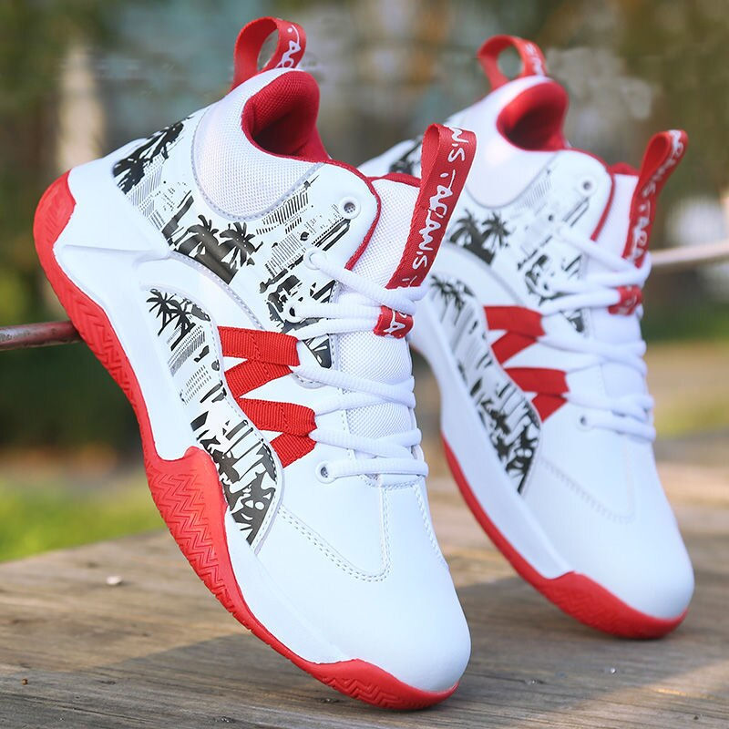 Thumbnail: Basketball Shoes Men High-Top Sneakers Male Cushioning Light Jordan Comfortable
