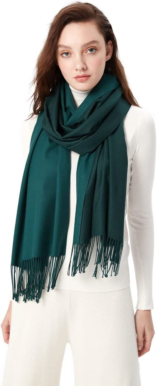 Thumbnail: MaaMgic Women's Large Soft Cashmere Feel Pashmina Shawls Wraps Light Winter Sca