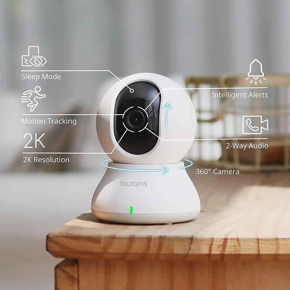 الصورة المصغرة: Security Camera 2K, blurams Baby Monitor Dog Camera 360-degree for Home Securit