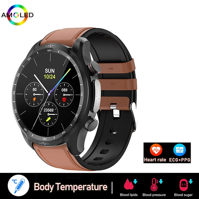 Thumbnail: 2023 Healthy Blood Sugar Smart Watch Men ECG+PPG Precise Body Temperature Heart