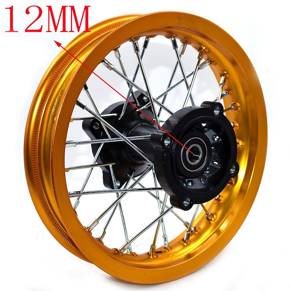 Миниатюра: Dirt Bike Rims 1.85-12  Rear Wheel Rim 12inch Pit Bike Aluminum Alloy Circle Wi