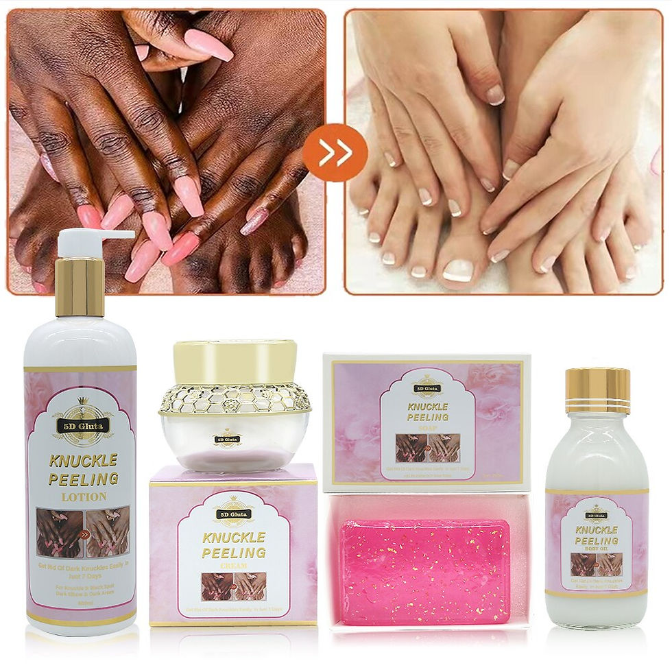 Миниатюра: 5D Gluta Dark Knuckles Clears Skincare Set 4 IN 1 for Elbows Knees Toes Whiteni