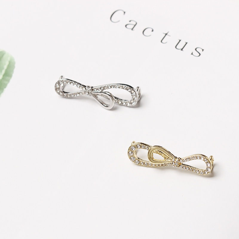 الصورة المصغرة: Vintage Crystal Butterfly Small Daisy Rose Flower Shoe Buckle Luxury Woman Allo