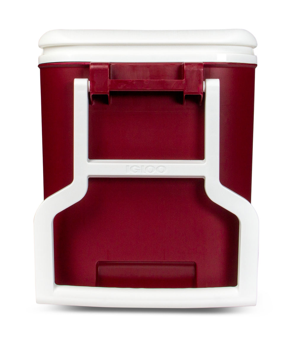 Миниатюра: Igloo 38 qt. 'Wheelie Cool' Hard Ice Chest Cooler with Wheels - Maroon