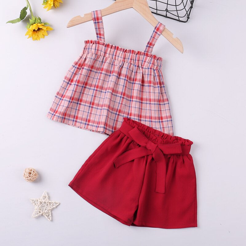 Миниатюра: 2-6Y Infant Kids Clothing Girl Clothes Sets 2021 Summer Fashion Off Shoulder 3D