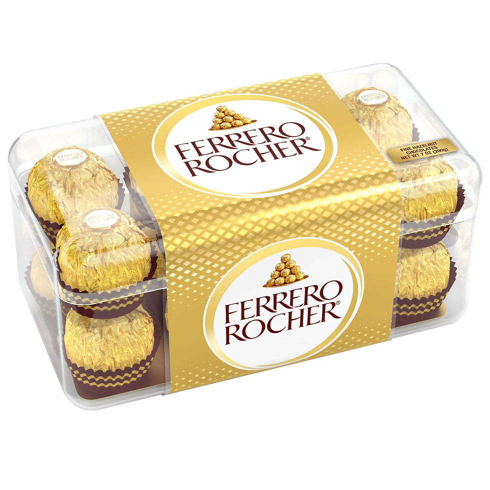 Miniature : (16 Count) Ferrero Rocher Premium Gourmet Milk Chocolate Hazelnut, Individually