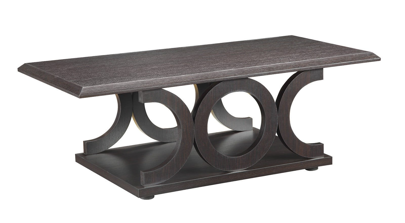 C-Shaped Coffee Table Cappuccino
