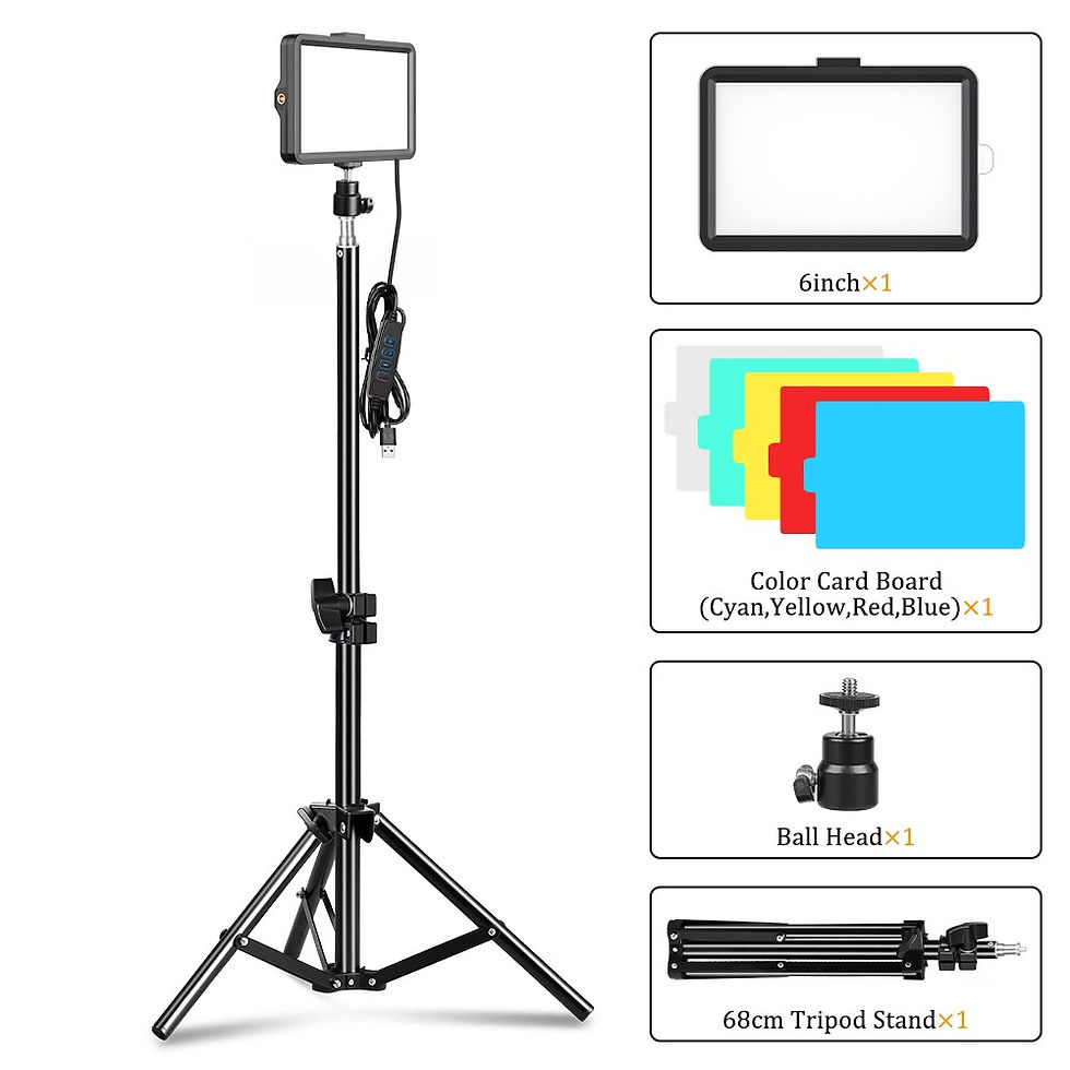 Miniaturbild: SH LED Video Panel Light Photography Lighting Lamp Kit For Photo Studio Live Sh