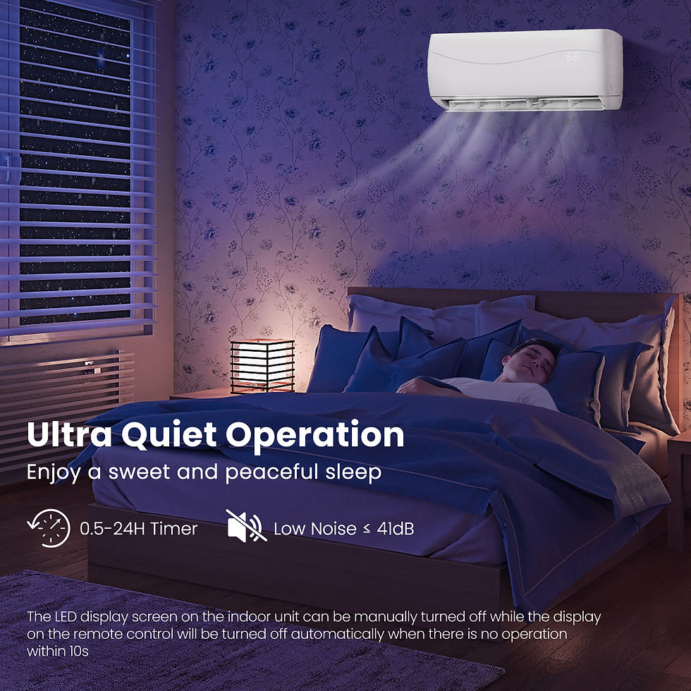 Thumbnail: Costway 12000 BTU Mini Split Air Conditioner & Heater Ductless 17 SEER2 750 Sq.