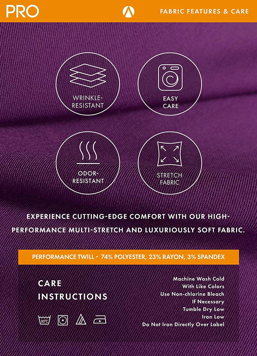 Thumbnail: Adar Pro Core Classic Scrub Set for Women - Tailored V-Neck Scrub Top & Tailore