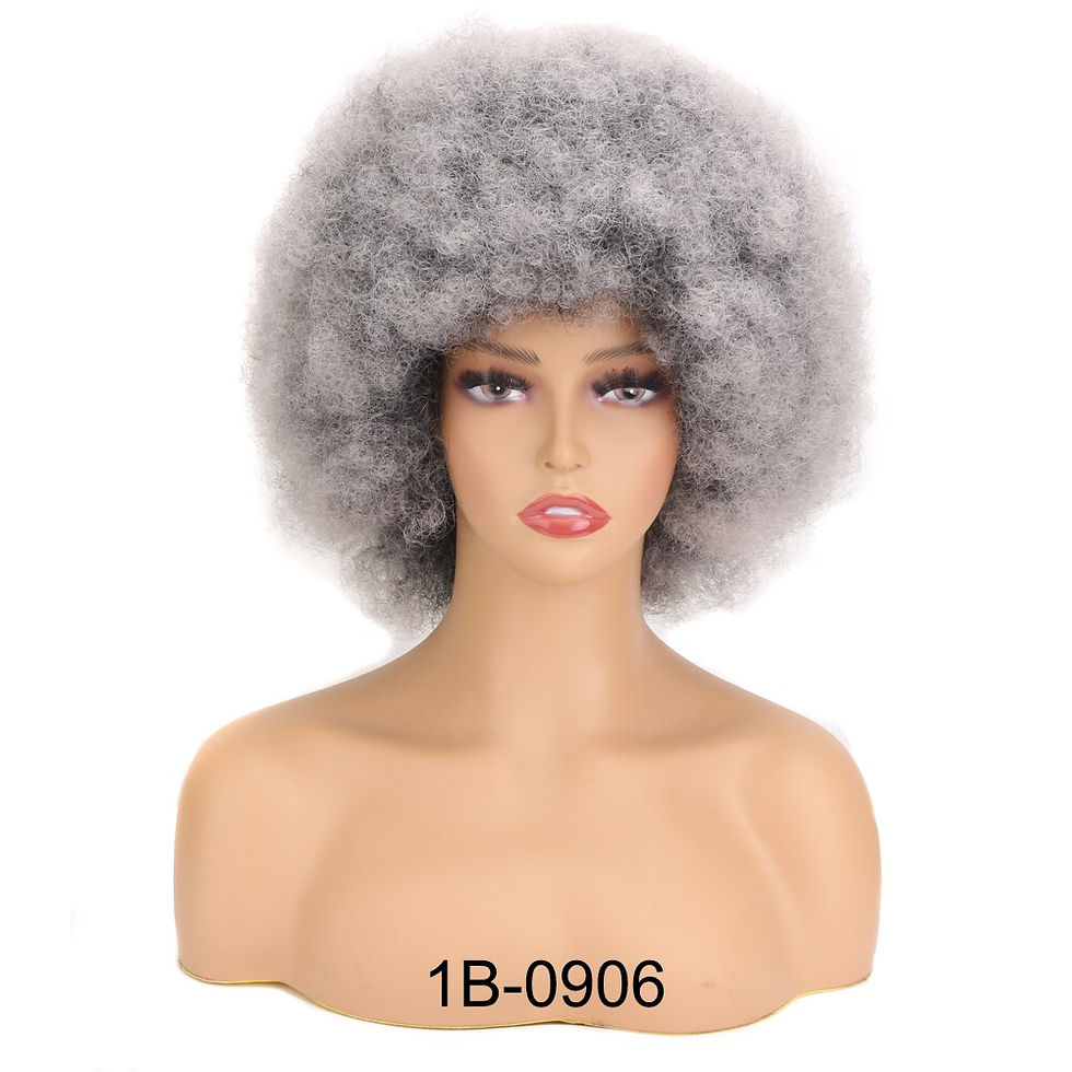 Thumbnail: Afro Kinky Curly Wig Female 8inch Short Afro Wig for Women Good Quality Synthet