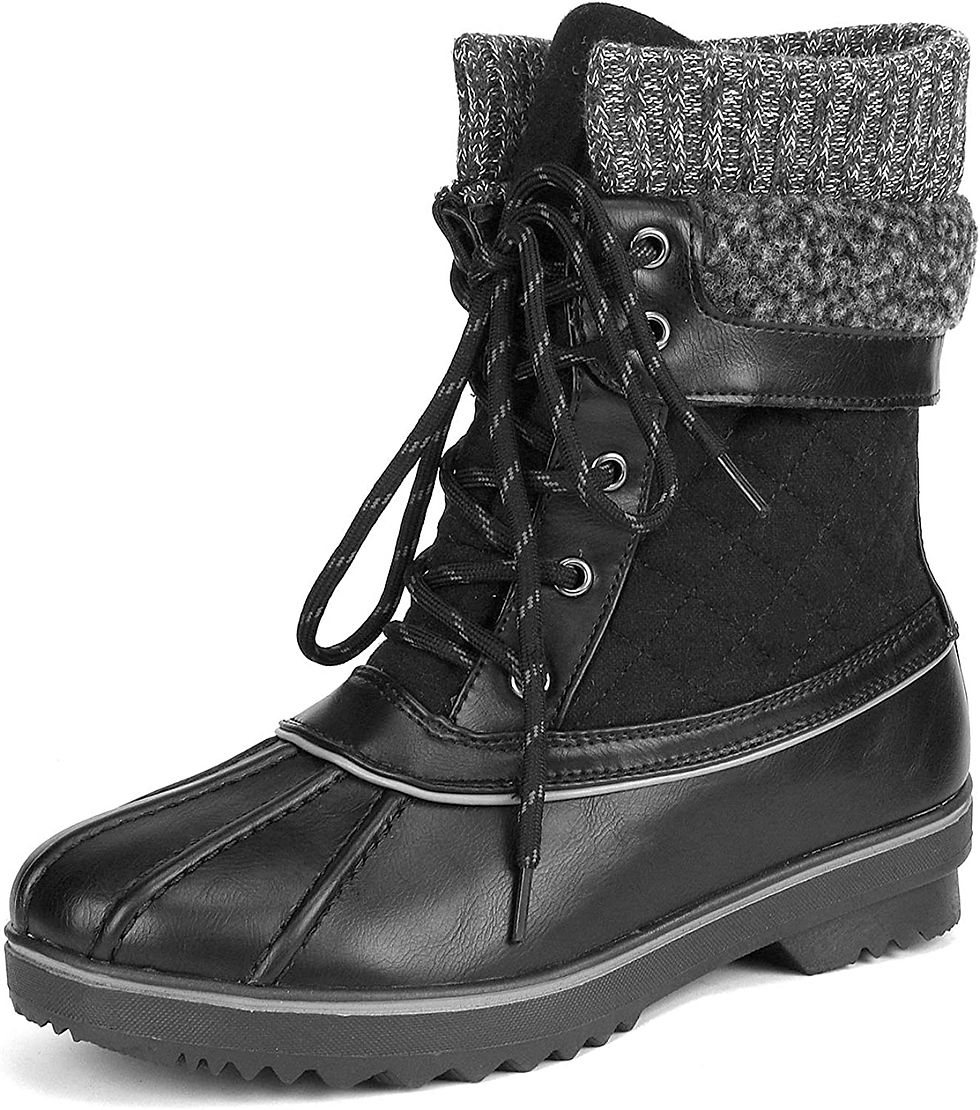 Miniature : DREAM PAIRS Women's Mid Calf Waterproof Winter Snow Boots