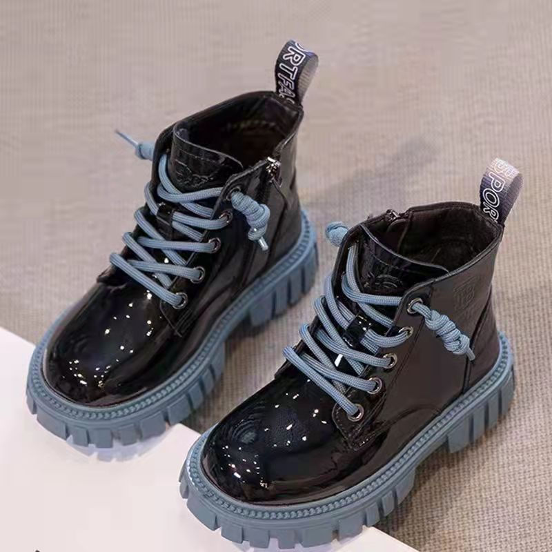 الصورة المصغرة: Fashion Kids shoes Chelsea Boots Fall Girls British Kids Boots Child Toddler Gi