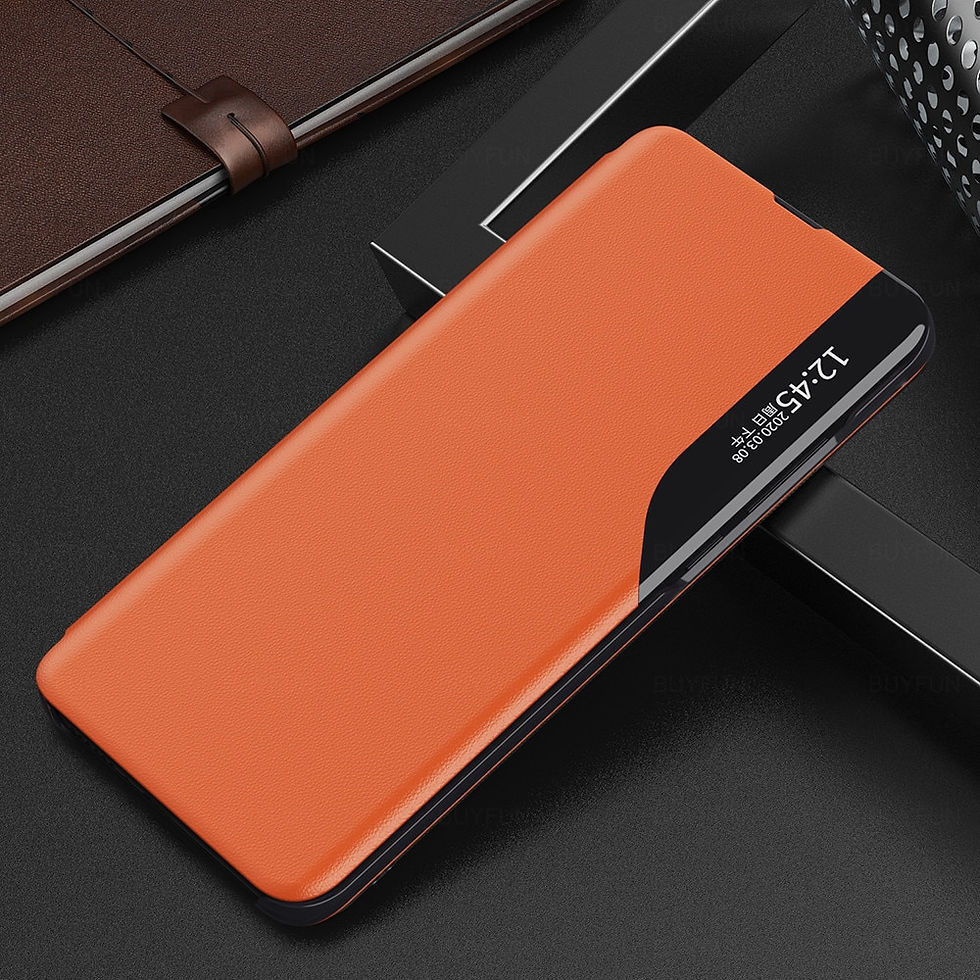 Thumbnail: Samung S23Ultra 5G Case Smart Window View Leather Flip Cover For Samsung Galaxy