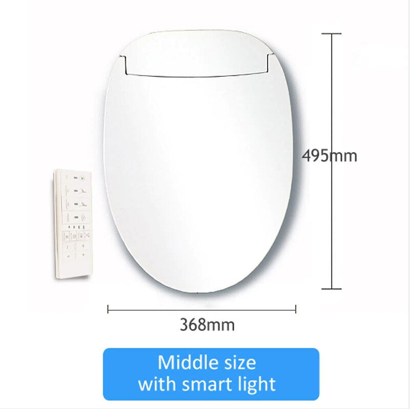 Thumbnail: Ecofresh smart toilet seat cover electronic bidet cover clean dry seat heating 