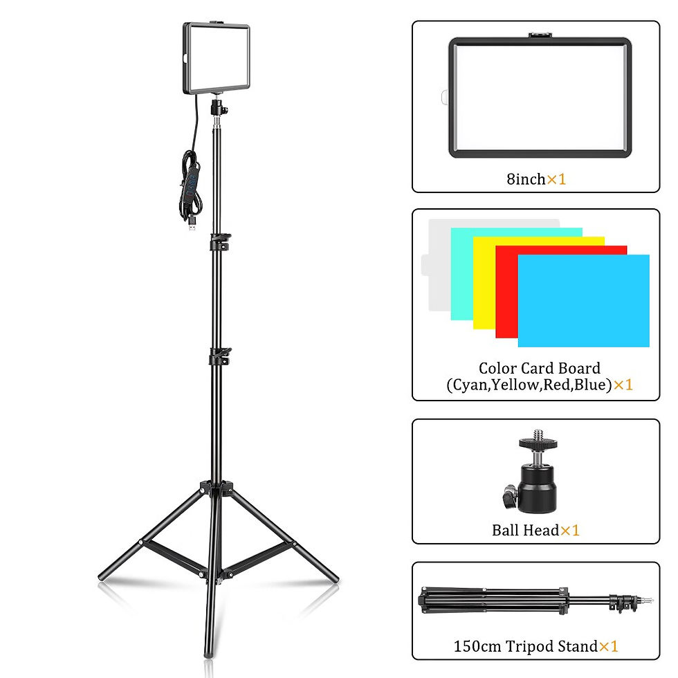 Miniaturbild: SH LED Video Panel Light Photography Lighting Lamp Kit For Photo Studio Live Sh