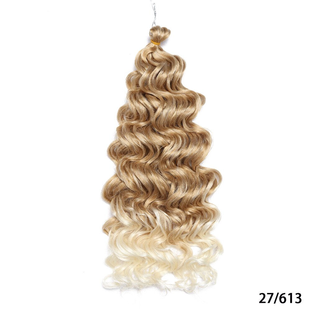 Synthetic Hair Ocean Wave Crochet Hair Afro Curls Hawaii Braiding Hair for Wome