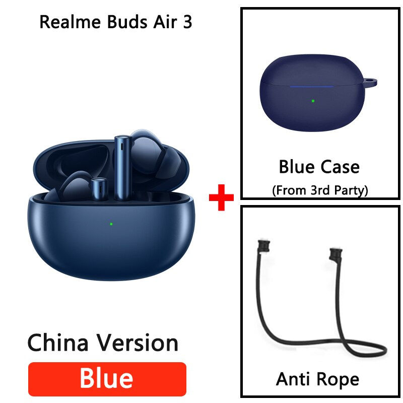 Miniatura: Realme buds air 3 TWS Earphone 30 Hours Battery Life Bluetooth 5.2 Headphone 42