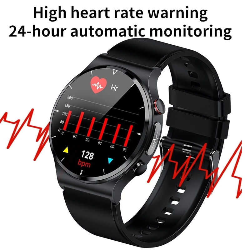 Thumbnail: LIGE 2022 ECG+PPG Smart Watch Men Heart Rate Blood Pressure Watch Health Fitnes