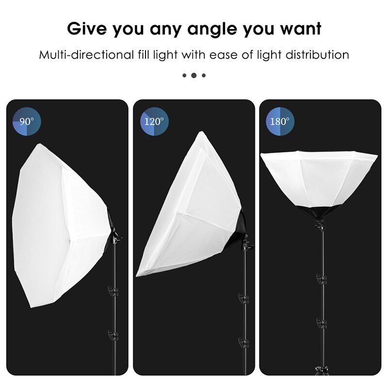 Miniaturbild: SH Photo Studio Kit Softbox Speedlite Portable Octagon Umbrella Softbox With Tr