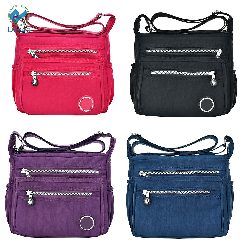 Thumbnail: Deago Women's Shoulder Bags Casual Handbag Bag Messenger Cross Body Nylon Bags 