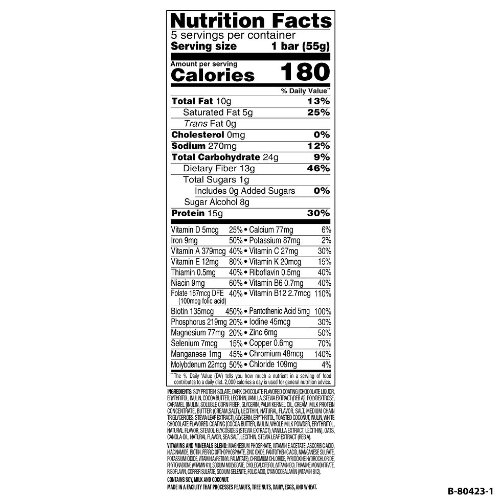 Miniature : SlimFast Meal Replacement Bars, Coconut Caramel Crunch, 5 Count