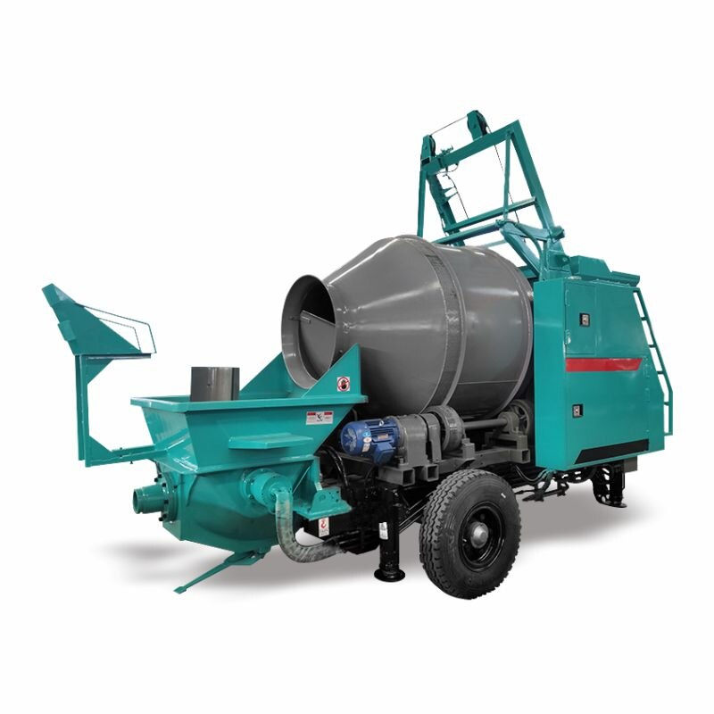 Thumbnail: Portable Trailer Concrete Pump Machine 60m3/h Capacity Foam Small Concrete Mixe