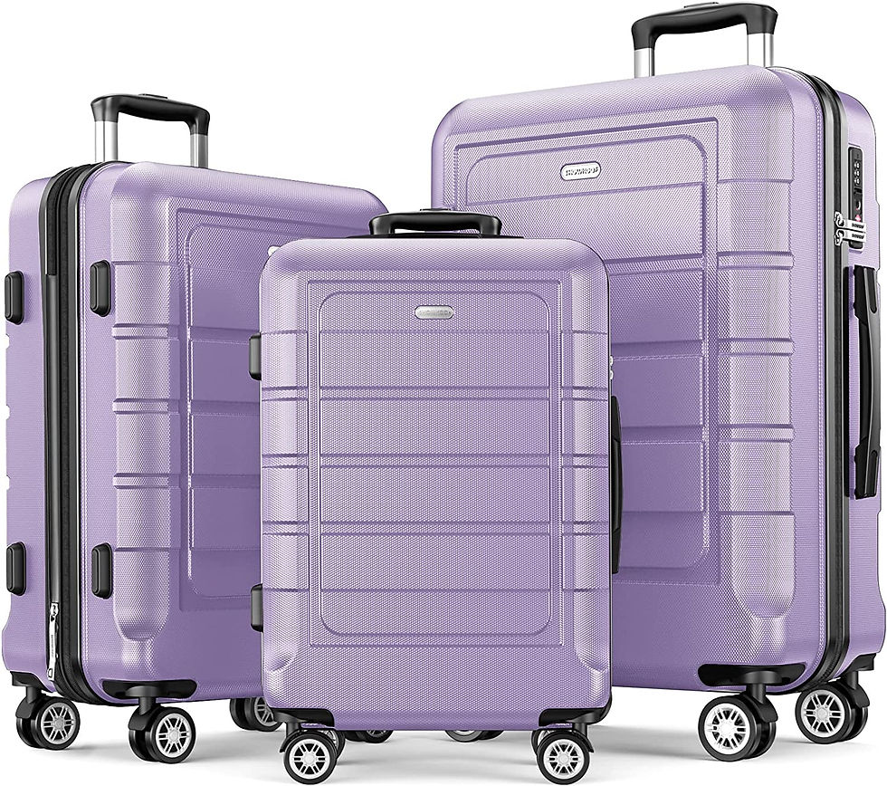 Miniatura: SHOWKOO Luggage Sets Expandable PC+ABS Durable Suitcase Sets Double Wheels TSA 