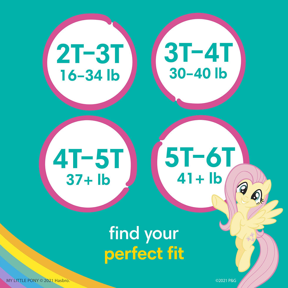 Miniaturbild: Pampers Easy Ups Training Underwear Girls, Size 6 4T-5T, 92 Count