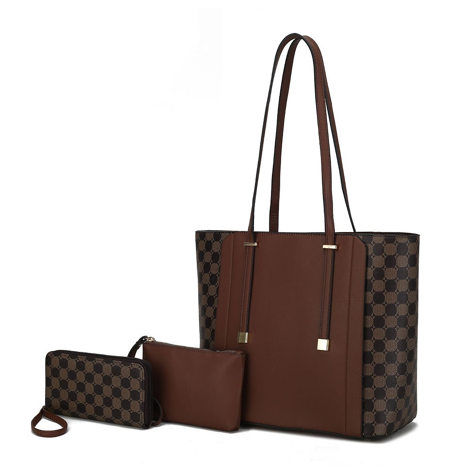 الصورة المصغرة: MKF Collection Giana Tote Handbag by Mia K -3 piece set