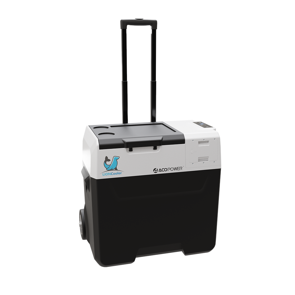 Miniatura: ACOPOWER LionCooler X50A Combo, Portable Solar Freezer (52 Quart Capacity) & Ex