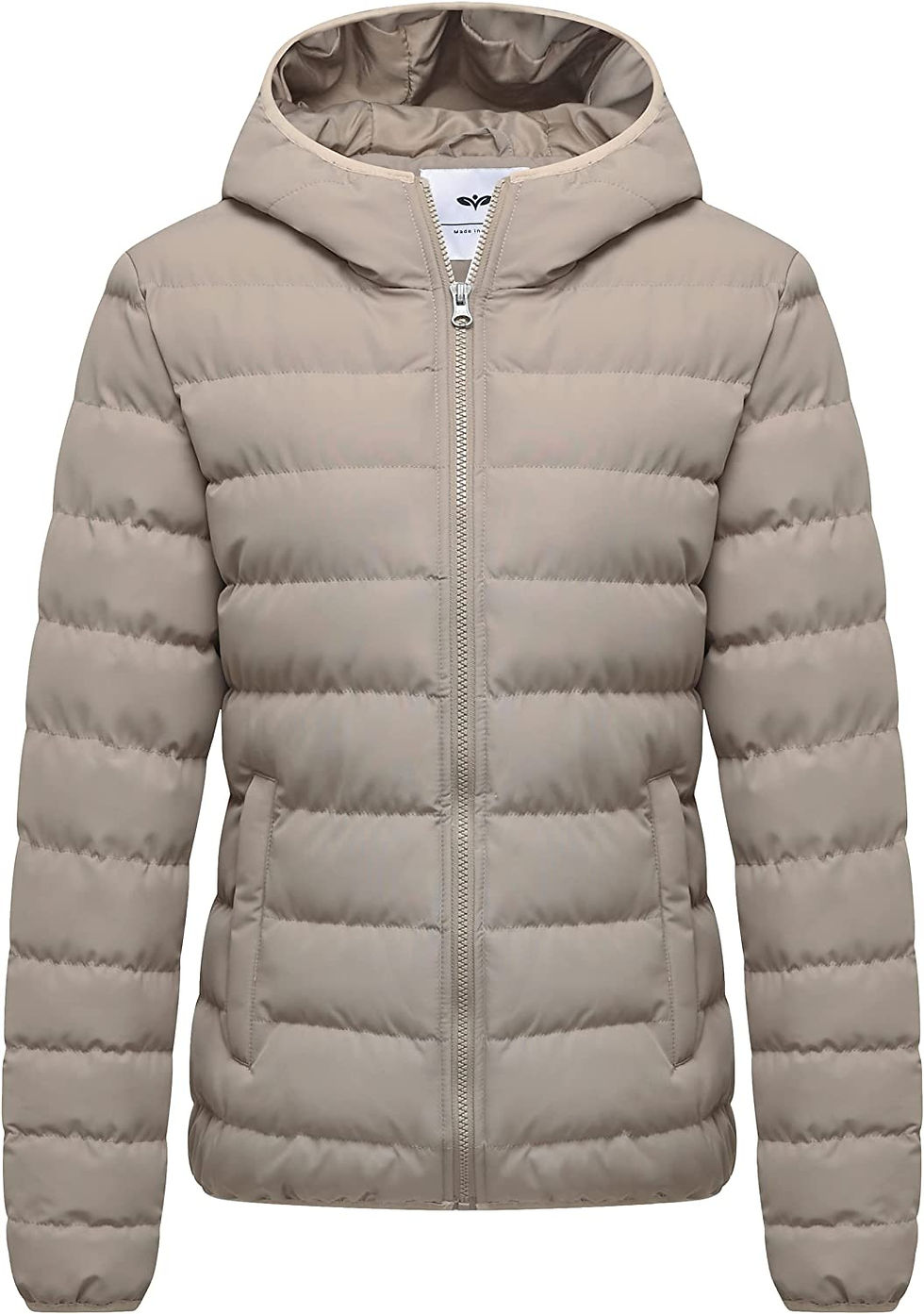 Miniatura: GGleaf Women's Hooded Packable Full-Zip Short Jacket Quilted Warm Lightweight W
