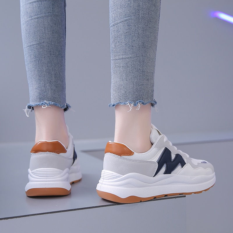 Thumbnail: Women Sneakers Casual New Balance Walking Shoes Spring/Autumn Lace Up Mesh Brea
