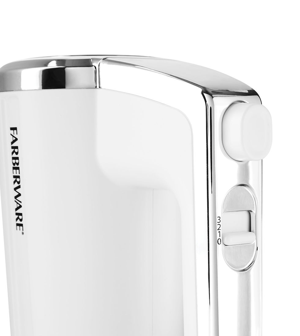 Thumbnail: Farberware Cordless Rechargeable 3 Speed Hand Mixer White