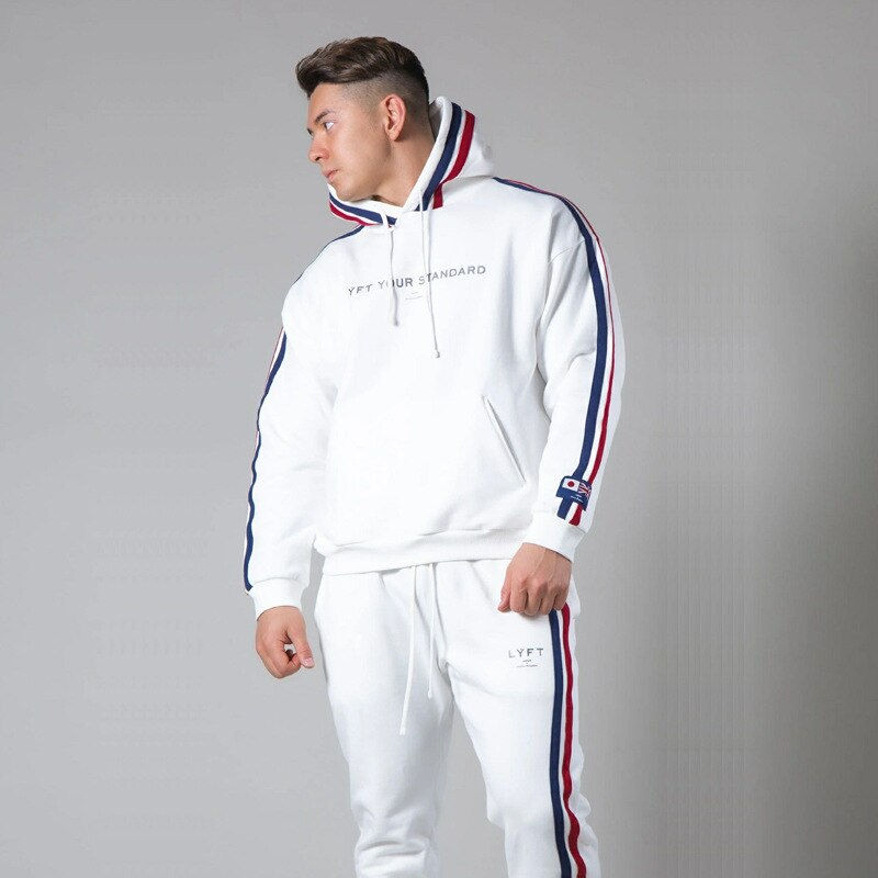 Thumbnail: New Autumn Sports Men's Hoodie Fashion Men's Gym Fitness Long-sleeved Printing 