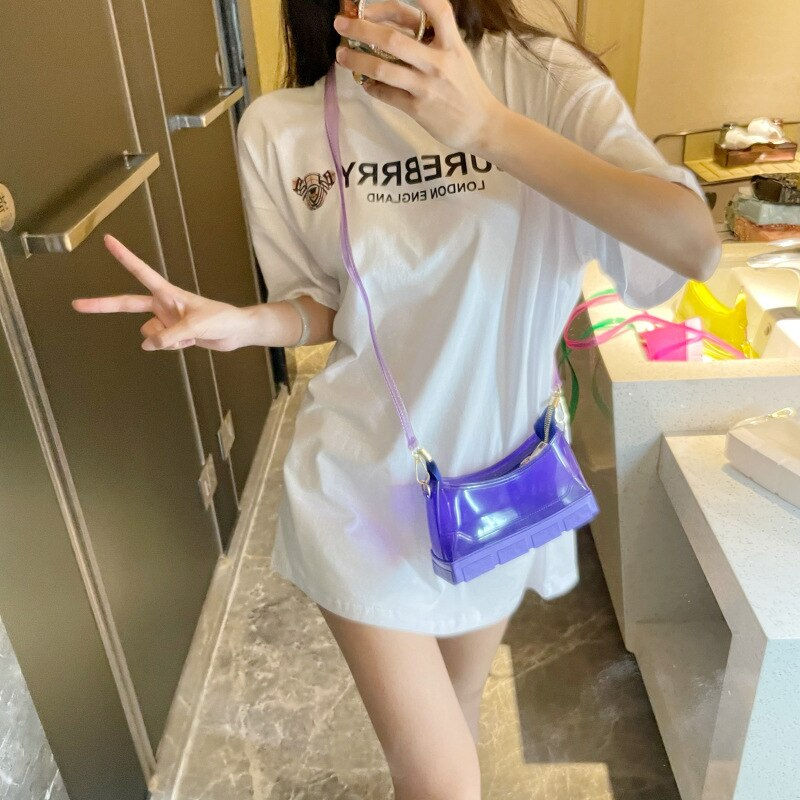 Miniatura: PVC Mini Bag Women Designer Handbag 2021 Shopper Purses New Girls Fashion Casua