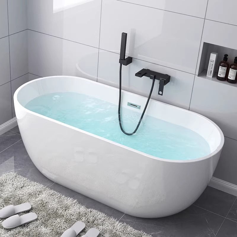 Miniaturbild: By sea White Acrylic Bathroom bathtub 12001300/1400/1500/1600/1700mm European s