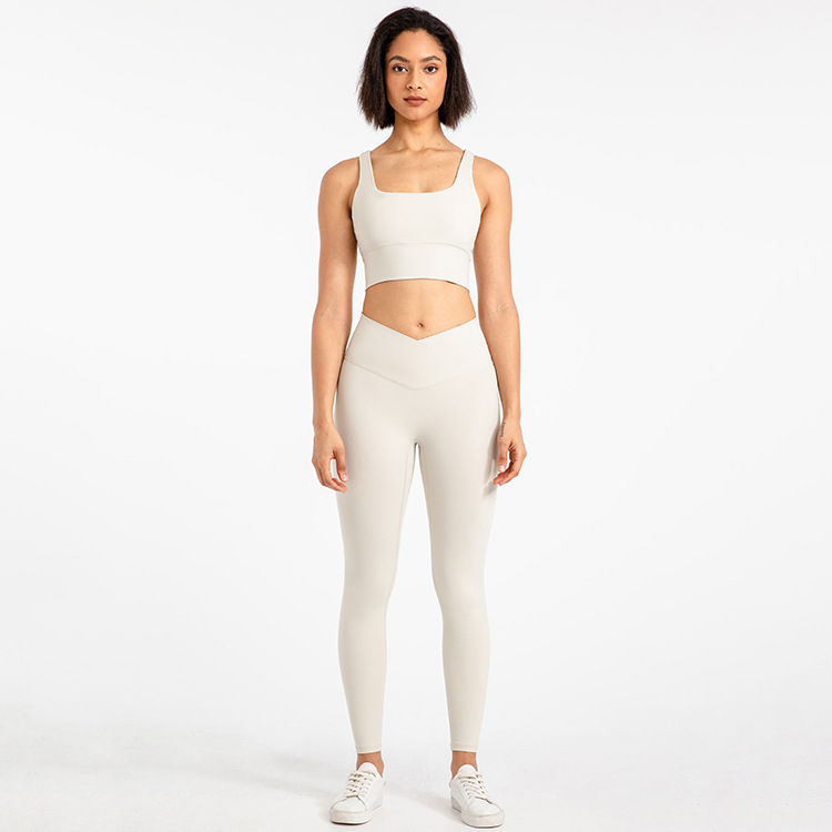 Миниатюра: Gym Fitness Sets 2 Piece Sports Bra and Legging Set Yoga Outfits Training Wear