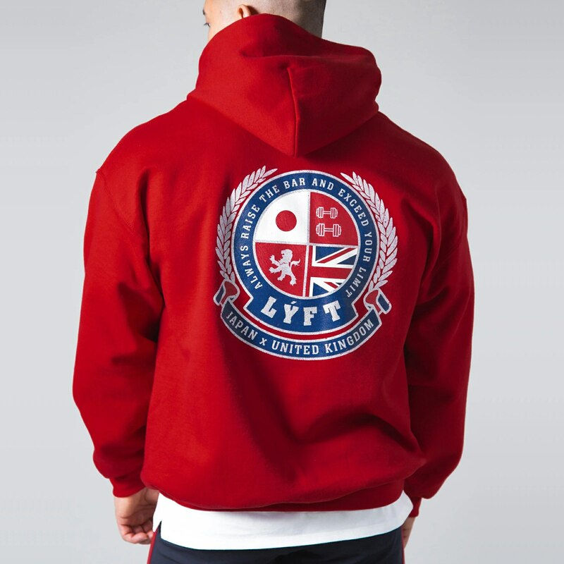 Thumbnail: Spring Men's Hoodie Outdoor Fashion Gym Running Hoodie Jogging Fitness Hoodie M