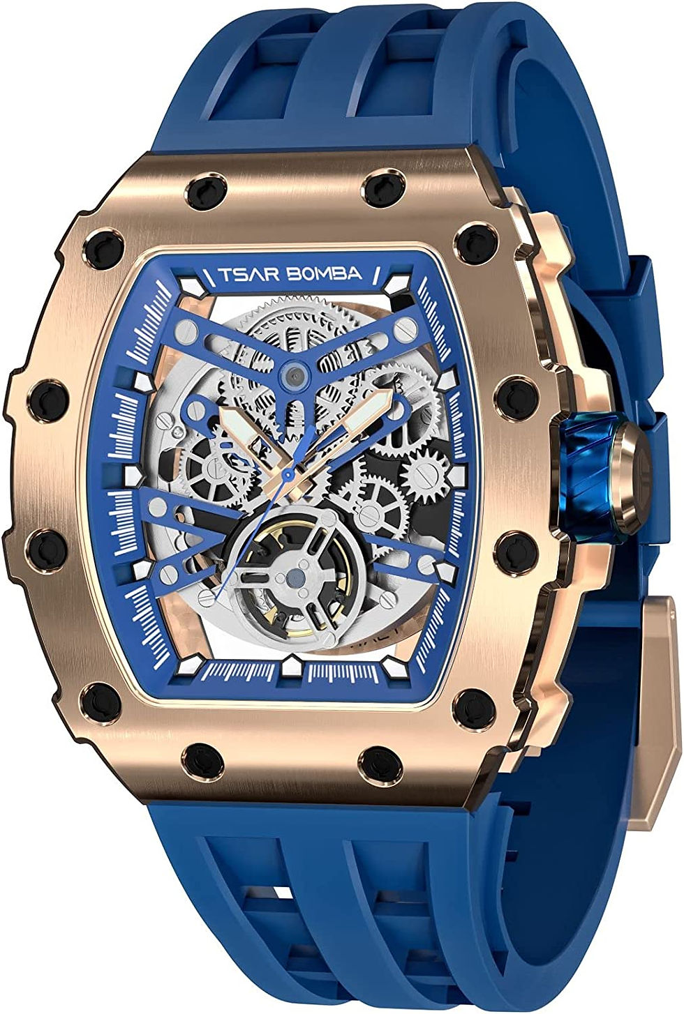 Thumbnail: TSAR BOMBA Men's Wristwatch Automatic Mechanical, Japanese Movement with Silico