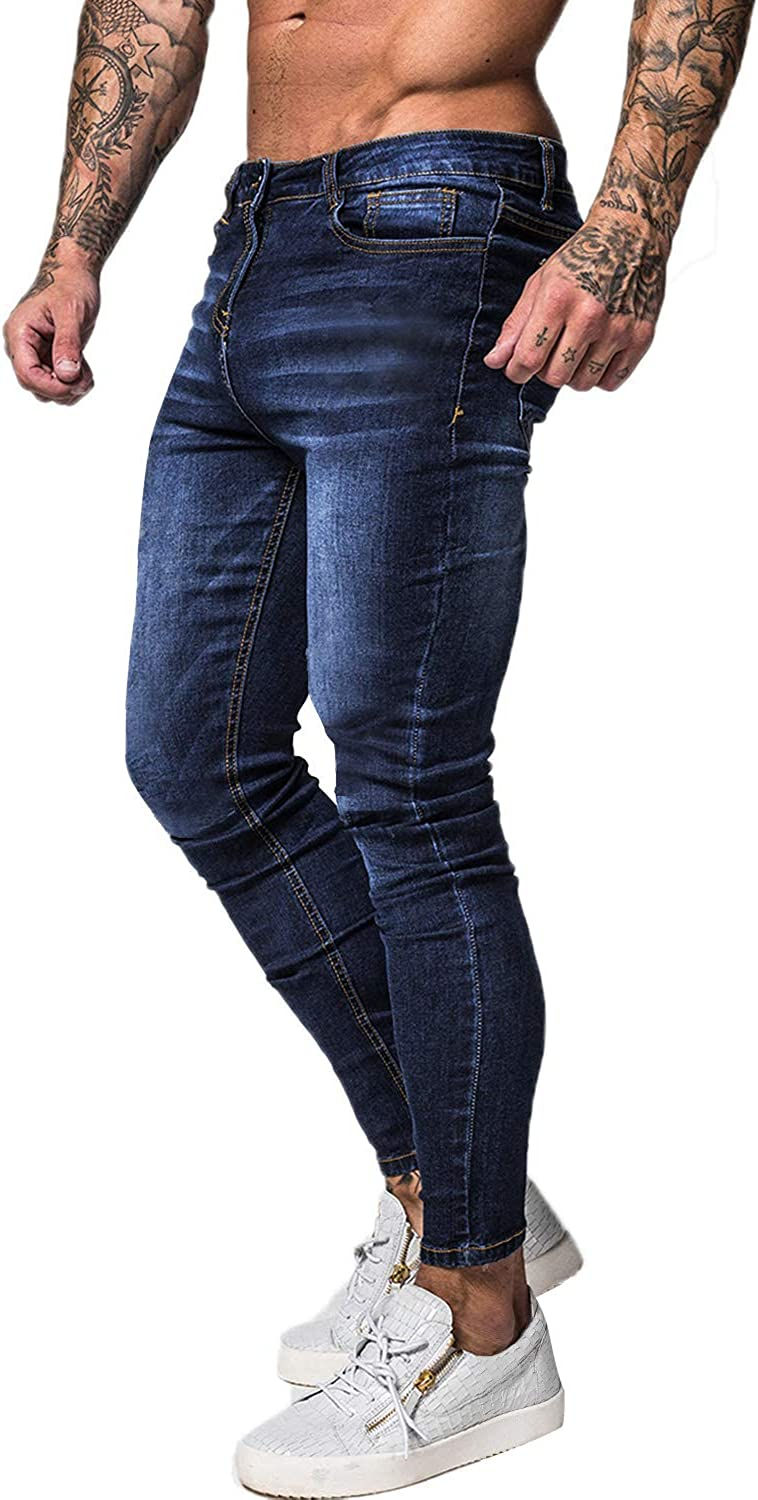 Thumbnail: GINGTTO Mens Jeans Skinny Fit, Super Stretch Comfy Cotton Denim Pants