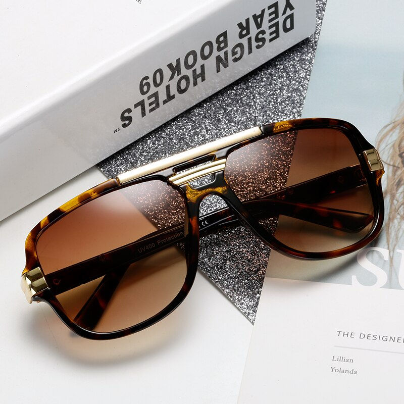 Thumbnail: Brand Design Fashion Men Sunglasses Vintage Male Square Sun Glasses Luxury Sung
